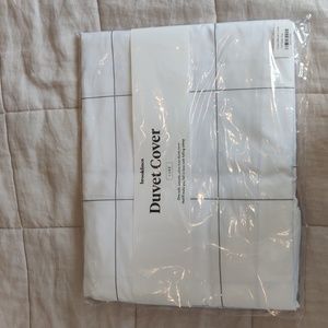 Brooklinen Windowpane Duvet Cover